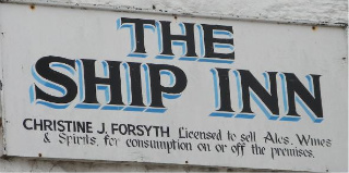 The pub sign. The Ship Inn, Low Newton-by-the-Sea, Northumberland
