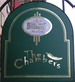 The pub sign. The Chambers, Folkestone, Kent