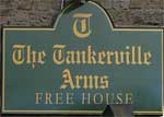 The pub sign. The Tankerville Arms, Eglingham, Northumberland