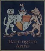 The pub sign. Harrington Arms, Sawley, Derbyshire