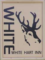 The pub sign. White Hart Inn, Margaretting Tye, Essex