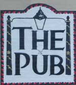 The pub sign. The Pub, Leicester, Leicestershire