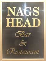 The pub sign. Nag's Head, Eastrea, Cambridgeshire