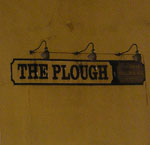 The pub sign. The Plough, Worcester, Worcestershire