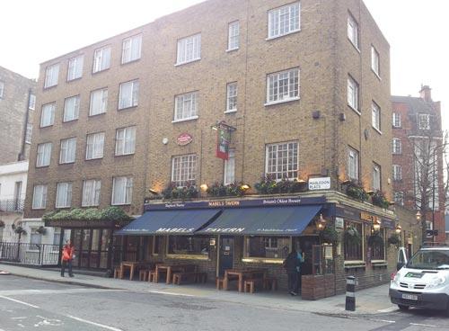 Picture 1. Mabel's Tavern, Euston, Central London