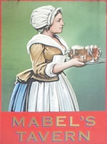 The pub sign. Mabel's Tavern, Euston, Central London