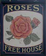 The pub sign. Prince Albert (Rose's), Woolwich, Greater London