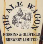 The pub sign. The Ale Wagon, Leicester, Leicestershire