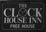 The pub sign. Clock House, Chideock, Dorset