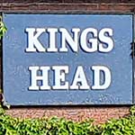 The pub sign. Kings Head, East Hoathly, East Sussex