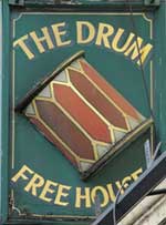 The pub sign. Spark House (formerly The Drum), Leyton, Greater London
