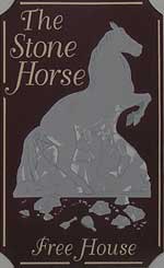 The pub sign. The Stone Horse, Higham, Kent