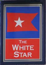 The pub sign. The White Star, Stoke-on-Trent, Staffordshire