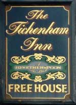 The pub sign. The Tichenham Inn, Ickenham, Greater London