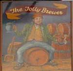 The pub sign. The Jolly Brewer, Stamford, Lincolnshire