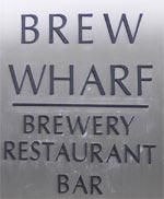 The pub sign. Brew Wharf, Southwark, Central London