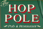 The pub sign. The Hop Pole, Nettlestead, Kent