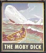 The pub sign. The Moby Dick, Rotherhithe, Greater London