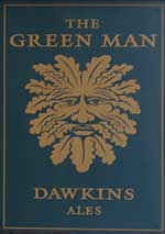 The pub sign. The Green Man, Bristol, Avon