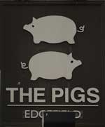 The pub sign. The Pigs, Edgefield, Norfolk