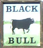 The pub sign. Black Bull, Matfen, Northumberland