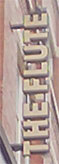 The pub sign. Flute, Liverpool, Merseyside