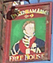 The pub sign. Pakenham Arms, Bloomsbury, Central London