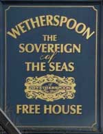 The pub sign. The Sovereign of the Seas, Petts Wood, Greater London