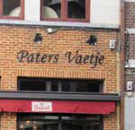 The pub sign. Paters Vaetje, Antwerp, Belgium