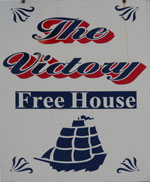 The pub sign. The Victory, East Farleigh, Kent