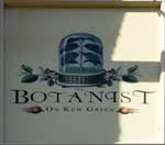 The pub sign. The Botanist, Kew, Greater London