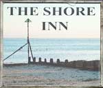 The pub sign. The Shore Inn, East Wittering, West Sussex