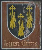 The pub sign. The Lynn Arms, Syderstone, Norfolk