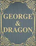 The pub sign. George & Dragon, Wereham, Norfolk
