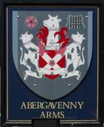 The pub sign. Abergavenny Arms, Frant, Kent