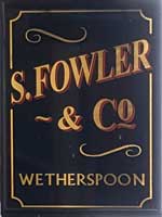 The pub sign. S. Fowler & Co., Ryde, Isle of Wight