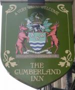The pub sign. The Cumberland Inn, Carlisle, Cumbria