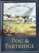 The pub sign. Dog & Partridge, Preston, Lancashire