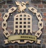 The pub sign. Bridewell (Liverpool One Bridewell), Liverpool, Merseyside