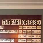 The pub sign. Earl of Essex, Islington, Central London