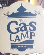 The pub sign. Gas Lamp, Manchester, Greater Manchester