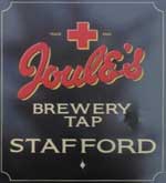 The pub sign. Ye Olde Rose & Crown, Stafford, Staffordshire