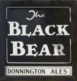 The pub sign. The Black Bear Inn, Moreton-in-Marsh, Gloucestershire