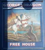 The pub sign. George & Dragon, Belper, Derbyshire
