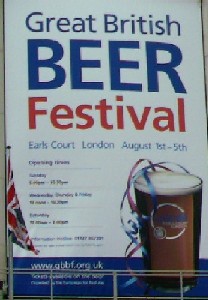 The pub sign. Great British Beer Festival 2006, Earl's Court, Central London