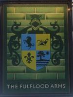 The pub sign. Fulflood Arms, Winchester, Hampshire