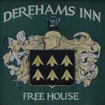 The pub sign. Derehams Inn, Loudwater, Buckinghamshire