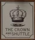 The pub sign. The Crown and Shuttle, Shoreditch, Central London