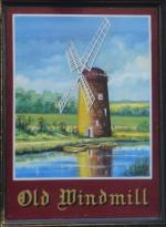 The pub sign. The Old Windmill, Coventry, West Midlands