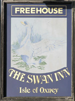 The pub sign. The Swan Inn (old entry now superseded), Wittersham, Kent